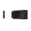 19" RACKOVÁ SKŘÍŇ PRO MONTÁŽ NA STĚNU 6U/540X350 (FLAT PACK) S PROSKLENÝMI DVEŘMI ČERNÁ LANBERG