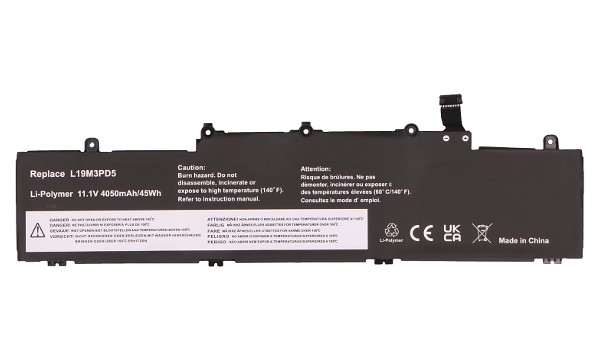 2-Power ThinkPad E14 Gen 2 20T6 Baterie do Laptopu 11,1V 4050mAh