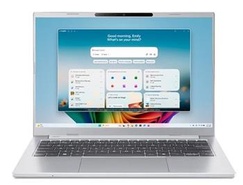Acer Aspire 14 AI (A14-I71M-7679) Ultra 7 355/16GB/512GB SSD/14" WUXGA/Win11 Home/stříbrná NO Adapter