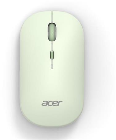 Acer bezdrátová myš AMR130 Green-Dual mode 2.4GHz+BT 5.2,4 tlačítka,800/1200/1600 dpi,5 mil.kliknutí,1xAA,WIN/MAC,světle