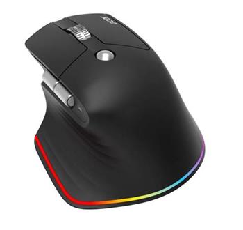 Acer Easy Fit Mouse - Black, Wireless RF 2.4GHz + BT (2x) + USB