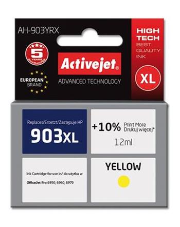 ActiveJet inkoust HP 903XL T6M11AE regenerated AH-903YRX 12 ml