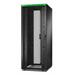 APC Easy Rack 800mm/48U/1000mm, with Roof, Side panel,castors,feet and 4 Brackets, No Bottom, black