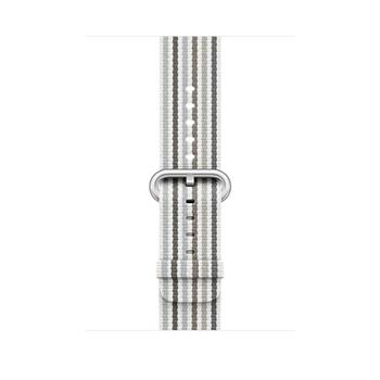 Apple Watch 42mm Gray Stripe Woven Nylon