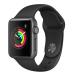 Apple Watch Series 1, 38mm Space Grey Aluminium Case with Black Sport Band