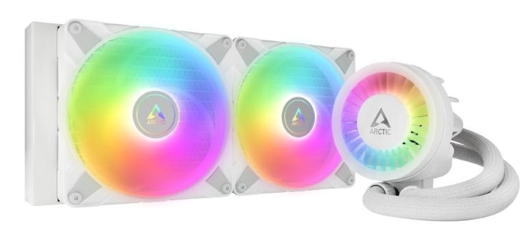 ARCTIC Vodní chladič Liquid Freezer III 280 ARGB, 2x140mm, AM5,AM4 LGA1851,LGA1700, bílá