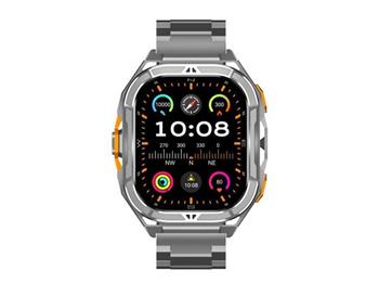 ARMODD Titan GPS stříbrná s kovovým řemínkem + šedý silikonový řemínek