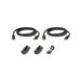 ATEN 1.8M USB DisplayPort Dual Display Secure KVM Cable Kit