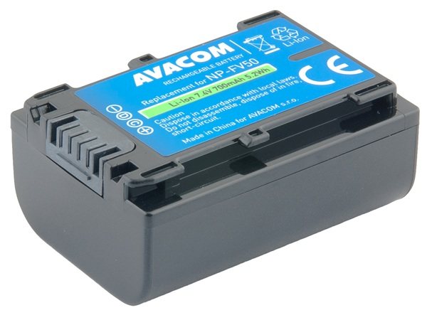 AVACOM Náhradní baterie Sony NP-FV50 Li-Ion 7.4V 700mAh 5.2Wh