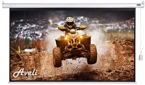 AVELI elektrické projekční plátno AVELI, 664x374 (16:9) 300"