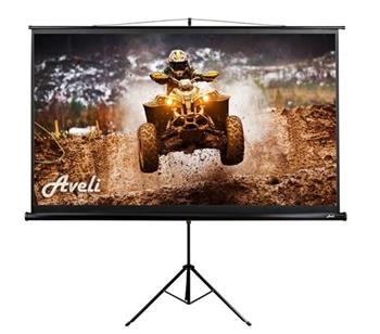 AVELI projekční plátno stativ, 204x115cm (16:9) 92", černý tubus