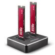 AXAGON ADSA M2C, USB-C 10Gbps dokovací stanice pro 2× M.2 NVMe SSD s funkcí klonování