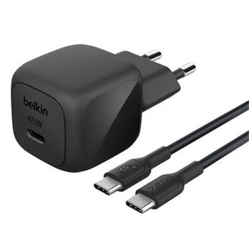 Belkin BOOST CHARGE™ 45W USB-C Power Delivery PPS nástěnná nabíječka + 1m USB-C na USB-C kabel, černá