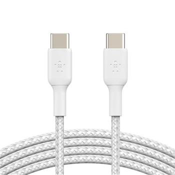 Belkin BOOST CHARGE™ USB-C/USB-C kabel, 2m, bílý - odolný