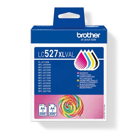 Brother LC527XLVAL (inkoust sada, 2000/3000 str.)