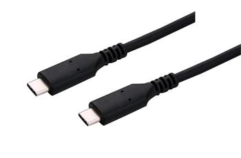 C-TECH Kabel USB 4.0, Type-C (CM/CM), PD 100W, 40Gbps, 1m, černý