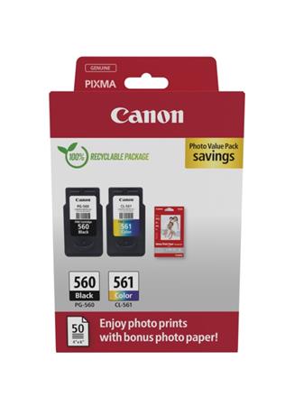 Canon cartridge PG-560/CL-561 PVP / Black +Color / 360str.