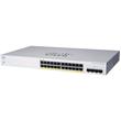 Cisco switch CBS220-24FP-4X (24xGbE,4xSFP+,24xPoE+,382W) - REFRESH