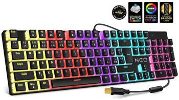 CONNECT IT NEO Pudding mechanická herní klávesnice, rainbow podsvícení, USB (Ful