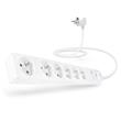 CONNECT IT prodlužovací kabel s přepěťovou ochranou ,6 zásuvek, 1,5 m (bíla)