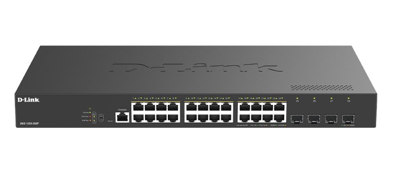 D-Link 28-Port Gigabit Smart Managed PoE Switch, DGS-1250-28XP