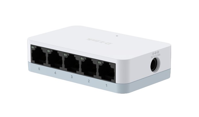 D-Link 5-Port Fast Ethernet Unmanaged Switch, DES-1005C