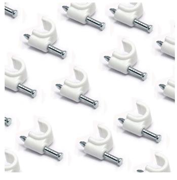 DATACOM Kabelová příchytka (7mm) bílá 100ks