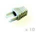 DATACOM Manžetka pro plug RJ45 šedá (10ks)