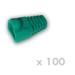 DATACOM Návlek pro plug RJ45 s bublinou zelený (100ks)