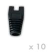 DATACOM Návlek pro plug RJ45 s výřezem černý (10ks)