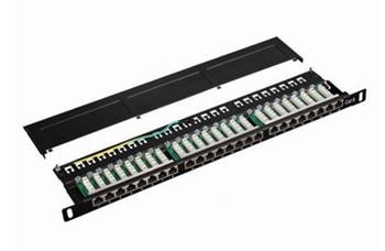 DATACOM Patch panel 19" STP 24 port CAT6 LSA 0.5U BK (3x8p)