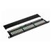 DATACOM Patch panel 19" STP 24 port CAT6 LSA 0.5U BK (3x8p)