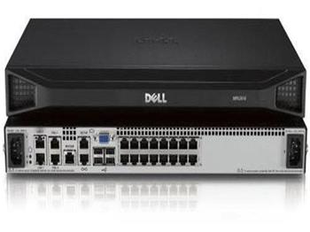 Dell DMPU2016-G01 16-port remote KVM switch with two remote users, one local user, dual power supply - TAA Compliant.