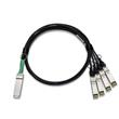 Dell Networking Cable 40GbE (QSFP+) to 4 x 10GbE SFP+ Passive Copper Breakout Cable 3 Meters Customer Install