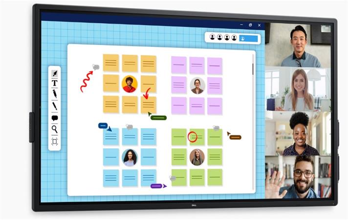 Dell P7525QT 75" IPS Multi-Touch/3840x2160/8ms/400cd/m2/1200:1/2xHDMI/2xDP/RJ45/2xUSB-C/3xUSB-A/3xUSB-B/Repro/černý
