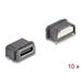 Delock 16-pinový SMD konektor USB 5 Gbps USB Type-C™, zásuvkový, k montáži pájením, vodotěsný, 10 ks