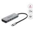 Delock 2 portový Hub USB 10 Gbps a 2 porty USB-C™ 4K s PD 3.0 100 W