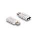 Delock 5 v 1 Sada s datovým a nabíjecím USB kabelem a adaptérem, PD 3.0 60 W, bílá