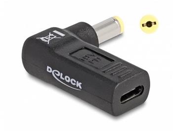 Delock Adaptér na kabel na nabíjení laptopu, ze zásuvky USB Type-C™ na zástrčku Acer 5,5 x 1,7 mm, úhlový 90°