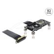 Delock Adaptér PCI Express 3.0 x4 na M.2 Key M s ventilátorem a kabelem, 10 cm