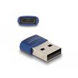 Delock Adaptér USB 2.0, ze zástrčkového konektoru USB Typu-A na zásuvkový konektor USB Type-C™, modrá