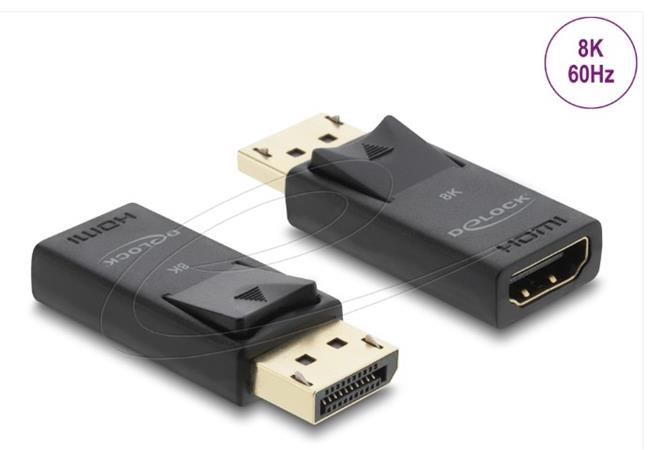 Delock Adaptér z Active DisplayPort 1.4 na HDMI, 8K, s funkcí HDR