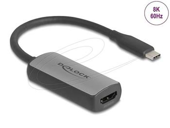 Delock Adaptér z rozhraní USB Type-C™ na HDMI (režim DP Alt) 8K 60 Hz s HDR a HDCP