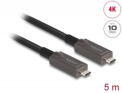 Delock Aktivní optický kabel USB-C™ Video + Data + PD, délka 5 m