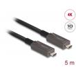 Delock Aktivní optický kabel USB-C™ Video + Data + PD, délka 5 m
