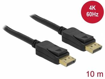 Delock Displayport 1.2 kabel samec > Displayport samec 4K 60 Hz 10 m