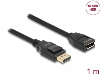 Delock DisplayPort 1.2 prodlužovací kabel 4K 60 Hz 1 m