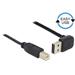 Delock Kabel EASY-USB 2.0 Typ-A samec pravoúhlý nahoru / dolů > USB 2.0 Typ-B samec 1 m