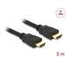 Delock Kabel High Speed HDMI with Ethernet – HDMI A samec > HDMI A samec 4K 3m