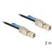 Delock Kabel Mini SAS HD x 4 SFF 8644 samec > Mini SAS HD x 4 SFF 8644 samec 2 m